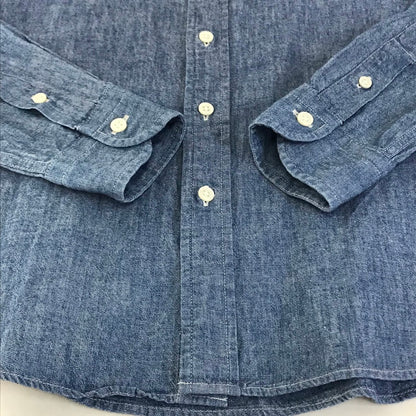 GYMPHLEX | ジムフレックス L/Sオックスフォード B.Dシャツ 長袖シャツ J-0872 ブルー【倉吉店】