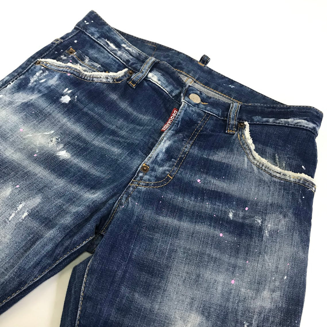 DSQUARED2 | ディースクエアード Skater Jean スケーター ジーンズ ダメージ・リペア加工 デニムパンツ S71LB0452 S30342 インディゴ サイズ：42【倉吉店】