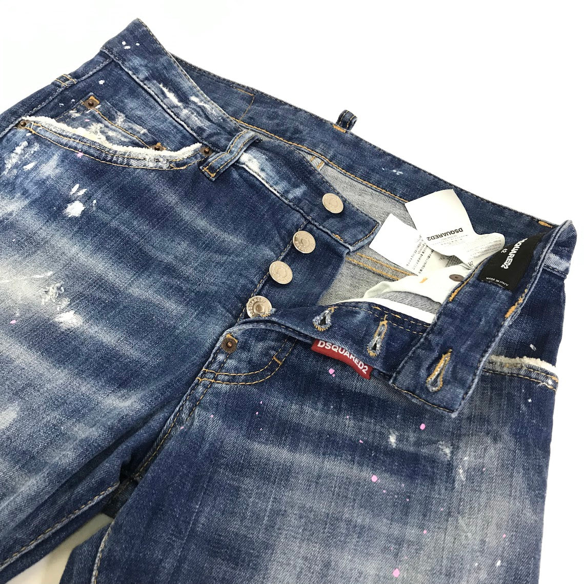 DSQUARED2 | ディースクエアード Skater Jean スケーター ジーンズ ダメージ・リペア加工 デニムパンツ S71LB0452 S30342 インディゴ サイズ：42【倉吉店】