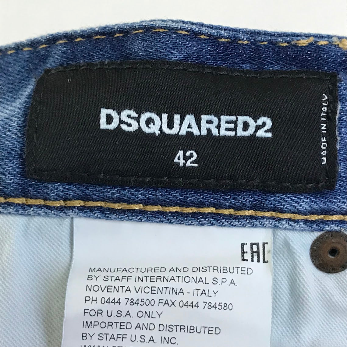 DSQUARED2 | ディースクエアード Skater Jean スケーター ジーンズ ダメージ・リペア加工 デニムパンツ S71LB0452 S30342 インディゴ サイズ：42【倉吉店】