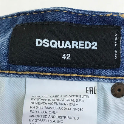 DSQUARED2 | ディースクエアード Skater Jean スケーター ジーンズ ダメージ・リペア加工 デニムパンツ S71LB0452 S30342 インディゴ サイズ：42【倉吉店】