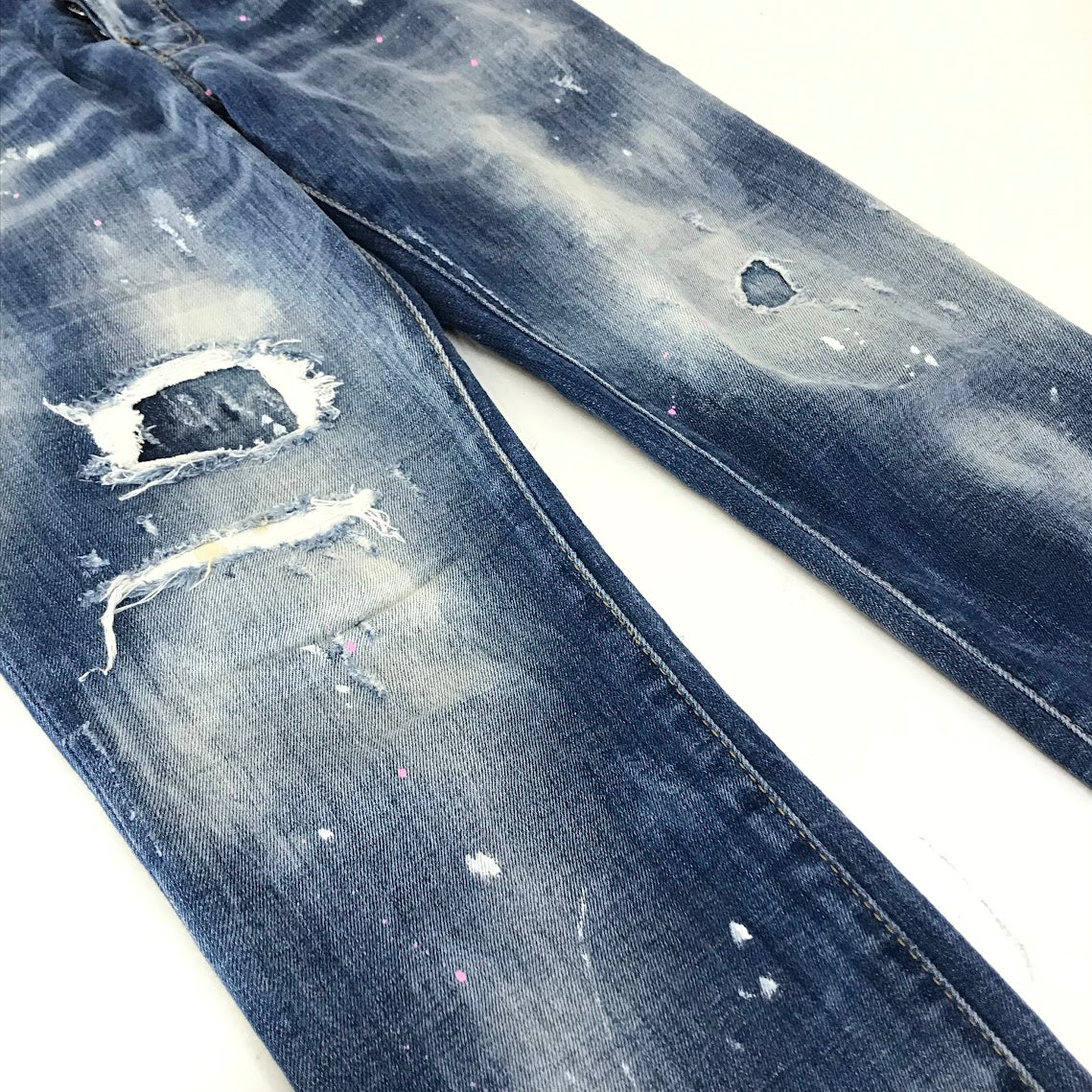 DSQUARED2 | ディースクエアード Skater Jean スケーター ジーンズ ダメージ・リペア加工 デニムパンツ S71LB0452 S30342 インディゴ サイズ：42【倉吉店】