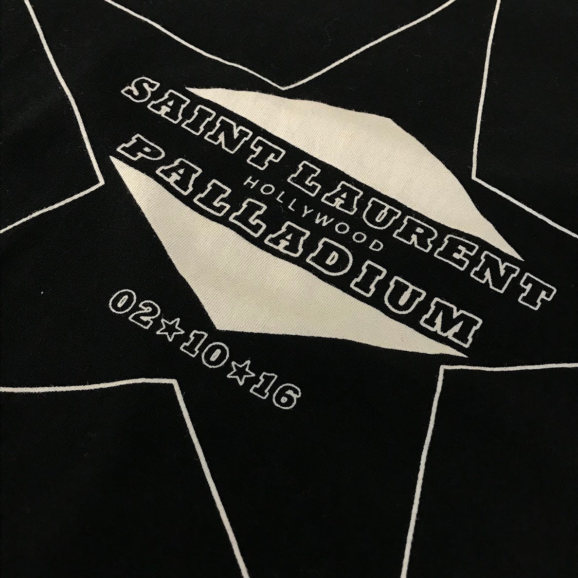 SAINT LAURENT | サンローラン 16AW エディ期 パラディウム スター Tシャツ 半袖Ｔシャツ UP53 2016 00159 ブラック サイズ：M【倉吉店】