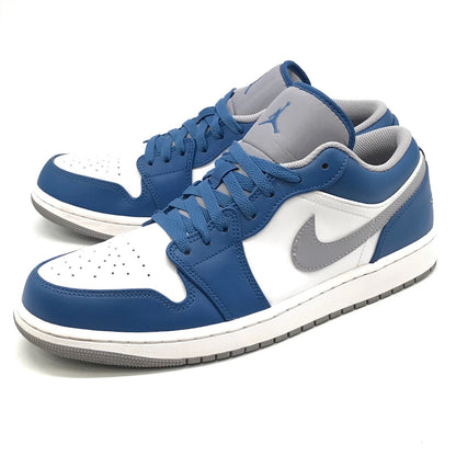 NIKE | ナイキ AIR JORDAN 1 LOW TRUE BLUE エアジョーダン1 スニーカー 553558-412 ブルー 28.5cm【倉吉店】