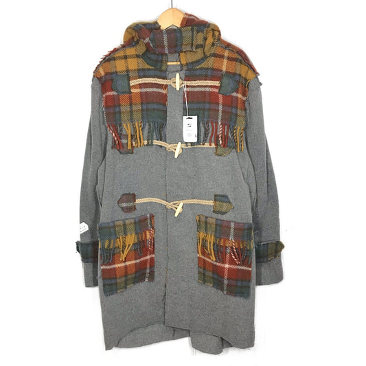 AKA SIX｜エーケーエーシックス FRAGMENT DESIGN DUFFALO COAT ダッフルコート グレー×チェック サイズ：M【倉吉店】