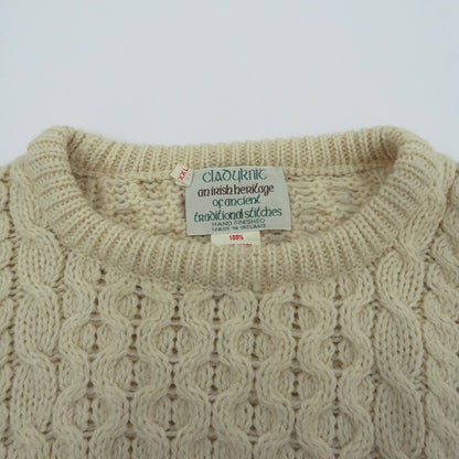 VINTAGE衣料 | ヴィンテージイリョウ Clady Knit ｱｲﾙﾗﾝﾄﾞ製 ニット アイボリー サイズ：XXL【瀬戸大橋店】
