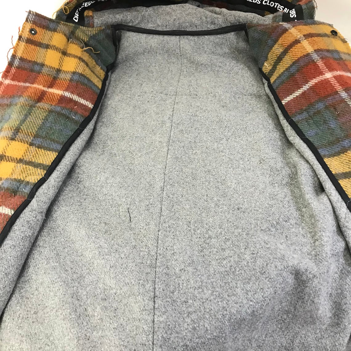 AKA SIX｜エーケーエーシックス FRAGMENT DESIGN DUFFALO COAT ダッフルコート グレー×チェック サイズ：M【倉吉店】