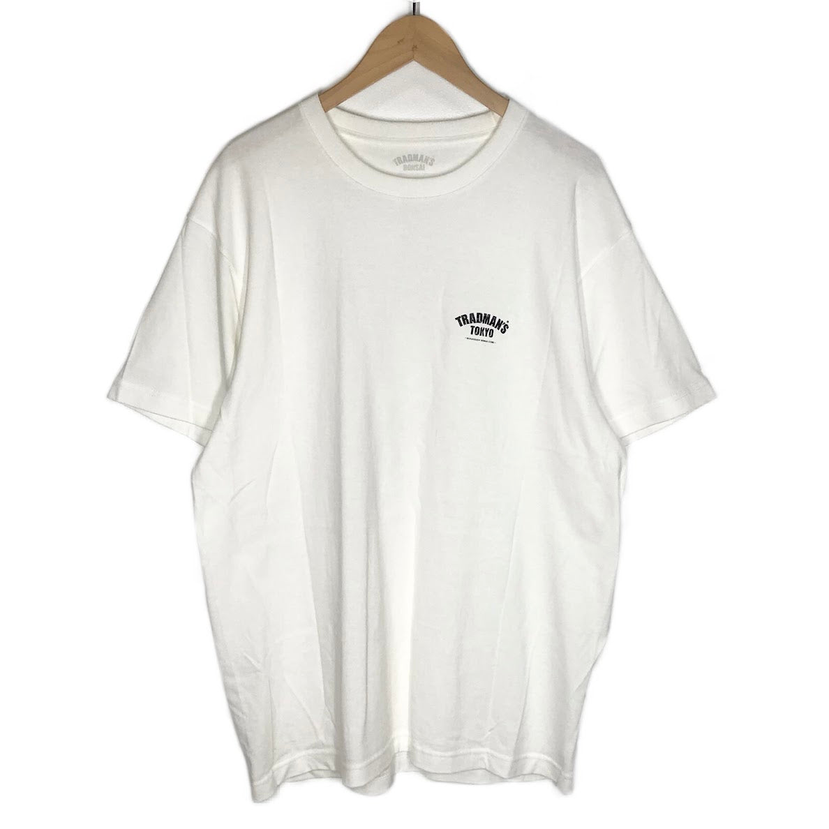 TRADMAN'S TOKYO｜トラッドマンズ トウキョウ BONSAI 盆栽 半袖Ｔシャツ ホワイト サイズ：XL【倉吉店】【代金引換不可・日時指定不可】【ポスト投函】