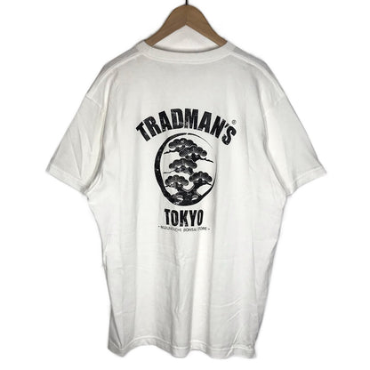 TRADMAN'S TOKYO｜トラッドマンズ トウキョウ BONSAI 盆栽 半袖Ｔシャツ ホワイト サイズ：XL【倉吉店】【代金引換不可・日時指定不可】【ポスト投函】