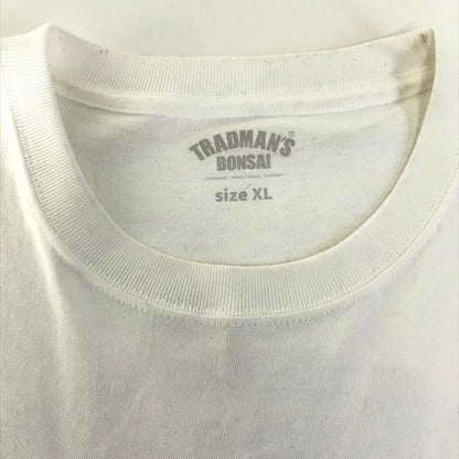 TRADMAN'S TOKYO｜トラッドマンズ トウキョウ BONSAI 盆栽 半袖Ｔシャツ ホワイト サイズ：XL【倉吉店】【代金引換不可・日時指定不可】【ポスト投函】