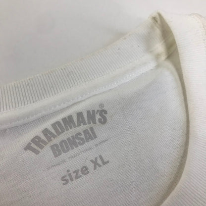 TRADMAN'S TOKYO｜トラッドマンズ トウキョウ BONSAI 盆栽 半袖Ｔシャツ ホワイト サイズ：XL【倉吉店】【代金引換不可・日時指定不可】【ポスト投函】