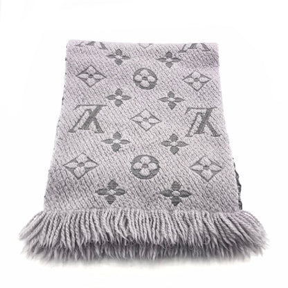 LOUIS VUITTON | ルイ・ヴィトン エシャルプ ロゴマニア/フリンジマフラー マフラー M74742 グレー【倉吉店】