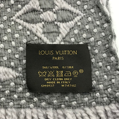 LOUIS VUITTON | ルイ・ヴィトン エシャルプ ロゴマニア/フリンジマフラー マフラー M74742 グレー【倉吉店】