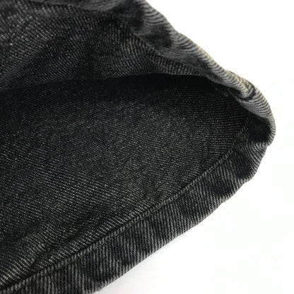 9090｜ナインティナインティ　Heisei Logo Wide Tuck Denim Pants デニムパンツ NN1809 ブラック サイズ：L【倉吉店】