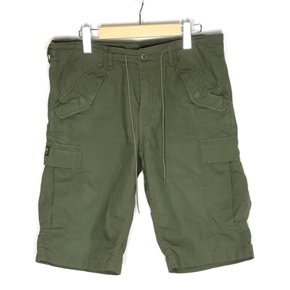 TOYS McCOY | トイズマッコイ MILITARY CROPPED CARGO クロップドカーゴトラウザーリップストップ ショートパンツ TMP1802 オリーブ サイズ：32【倉吉店】