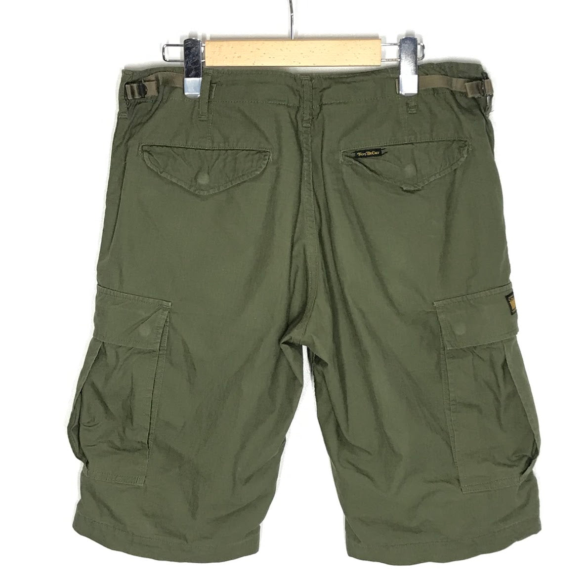 TOYS McCOY | トイズマッコイ MILITARY CROPPED CARGO クロップドカーゴトラウザーリップストップ ショートパンツ TMP1802 オリーブ サイズ：32【倉吉店】
