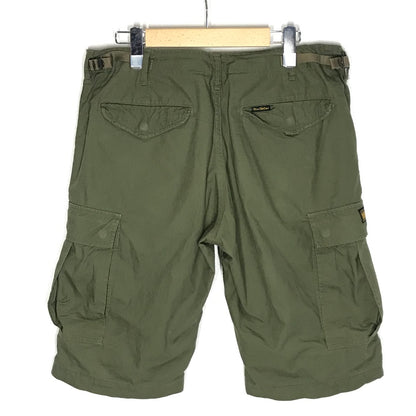 TOYS McCOY | トイズマッコイ MILITARY CROPPED CARGO クロップドカーゴトラウザーリップストップ ショートパンツ TMP1802 オリーブ サイズ：32【倉吉店】