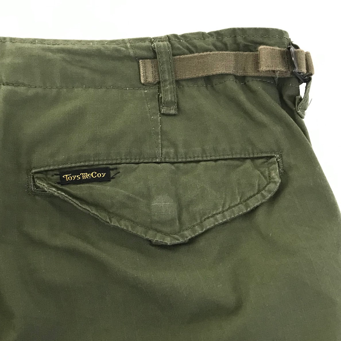 TOYS McCOY | トイズマッコイ MILITARY CROPPED CARGO クロップドカーゴトラウザーリップストップ ショートパンツ TMP1802 オリーブ サイズ：32【倉吉店】
