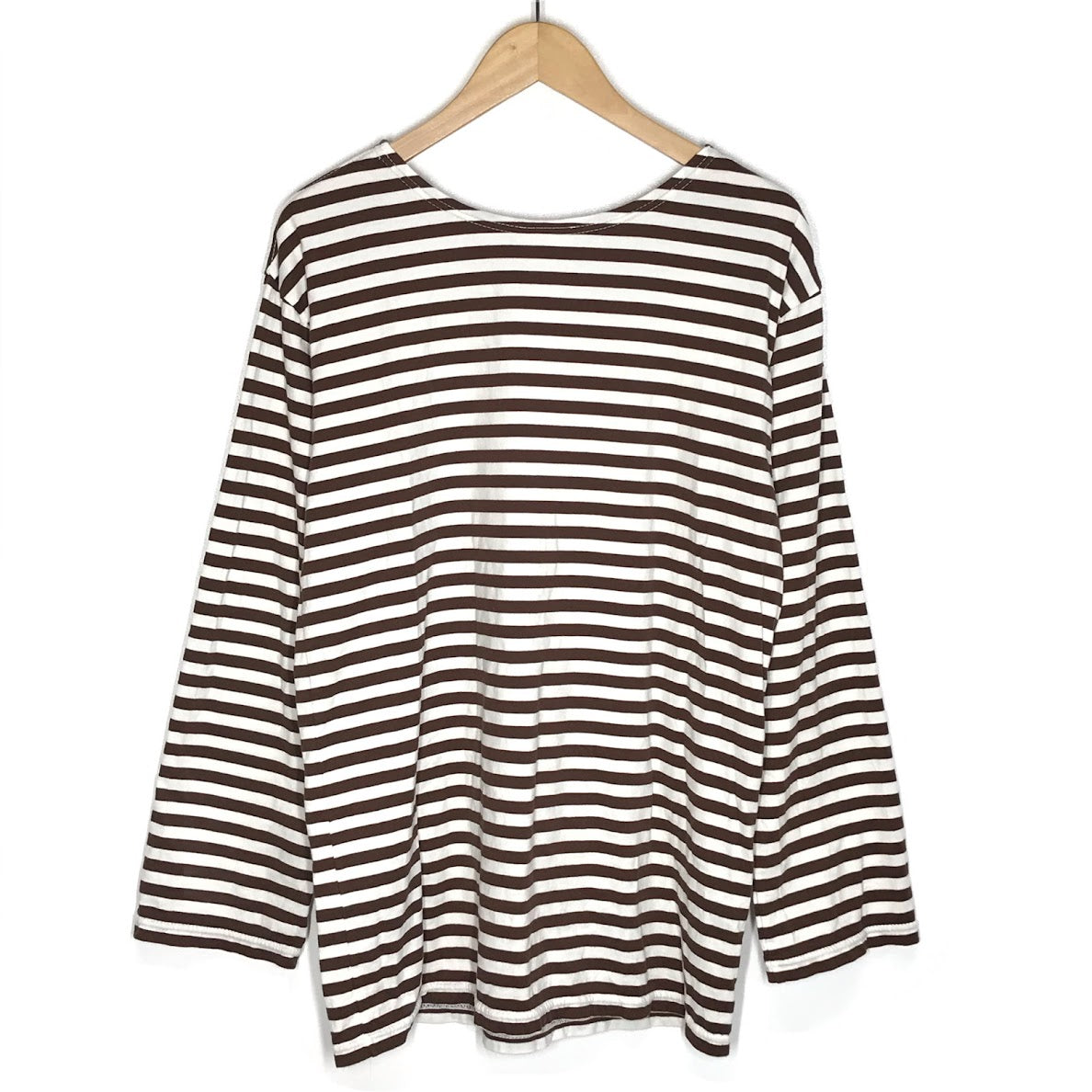 THE SHINZONE | シンゾーン MARINE BORDER LONG SLEEVE TEE ボーダー柄 長袖Ｔシャツ 24SMSCU14 ブラウン【倉吉店】【代金引換不可・日時指定不可】【ポスト投函】