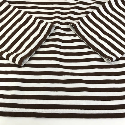 THE SHINZONE | シンゾーン MARINE BORDER LONG SLEEVE TEE ボーダー柄 長袖Ｔシャツ 24SMSCU14 ブラウン【倉吉店】【代金引換不可・日時指定不可】【ポスト投函】