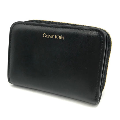 Calvin Klein | カルバンクライン CK MEDIUM FLAP ZIP AROUND 二つ折り財布 LV04F1075G ブラック【倉吉店】