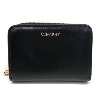 Calvin Klein | カルバンクライン CK MEDIUM FLAP ZIP AROUND 二つ折り財布 LV04F1075G ブラック【倉吉店】