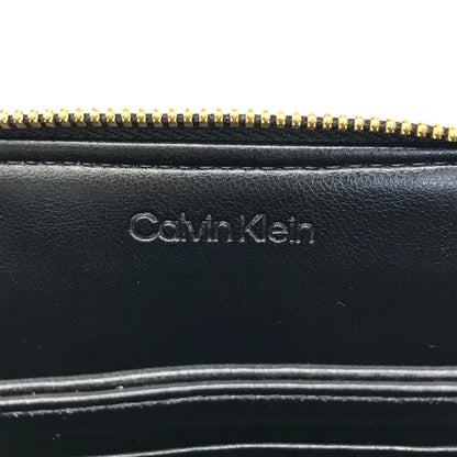 Calvin Klein | カルバンクライン CK MEDIUM FLAP ZIP AROUND 二つ折り財布 LV04F1075G ブラック【倉吉店】