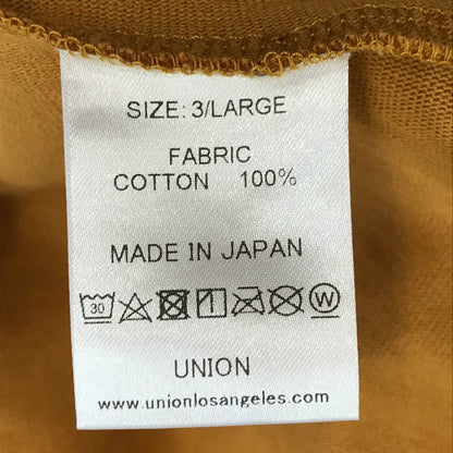UNION | ユニオン ORIGINAL FRONT MAN LS CREW 長袖Ｔシャツ ブラウン サイズ：3【倉吉店】