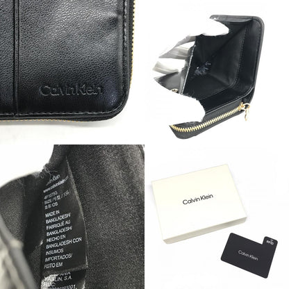 Calvin Klein | カルバンクライン CK MEDIUM FLAP ZIP AROUND 二つ折り財布 LV04F1075G ブラック【倉吉店】