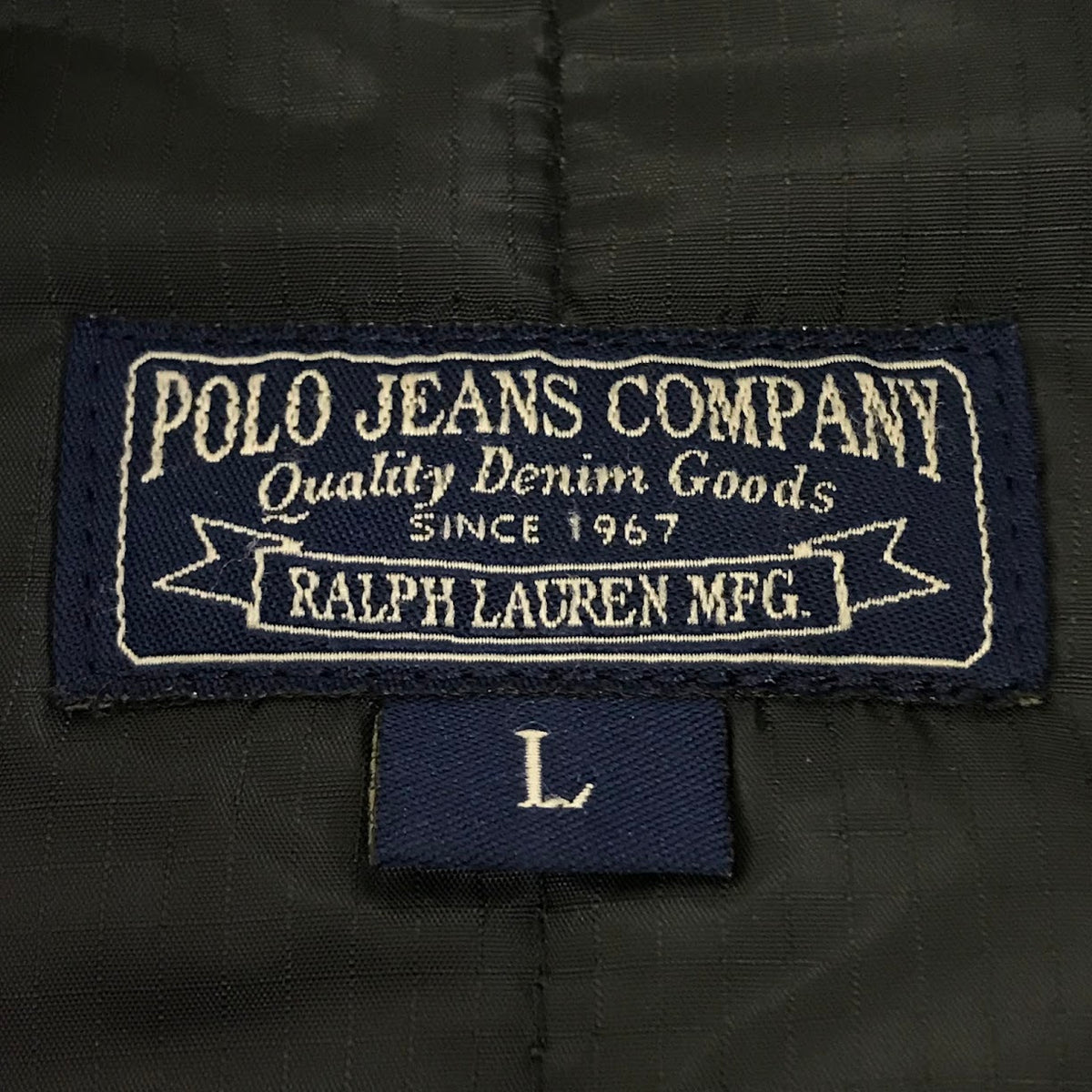 POLO JEANS CO. | ポロジーンズ 90s キルティングジャケット 中綿ジャケット JR-MJ-KW-2115 ダークカーキ サイズ：L【倉吉店】