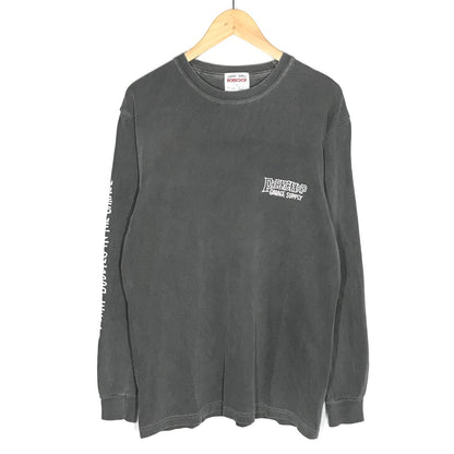 PORK CHOP | ポークチョップ 長袖Ｔシャツ グレー サイズ：M【倉吉店】【代金引換不可・日時指定不可】【ポスト投函】