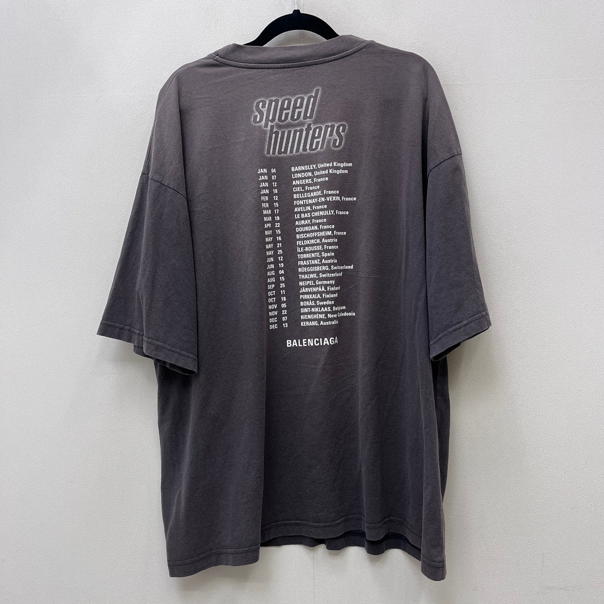 BALENCIAGA | バレンシアガ Speed Hunters Print T 18aw 半袖Ｔシャツ 541877 TCV38 グレー サイズ：M【加古川店】