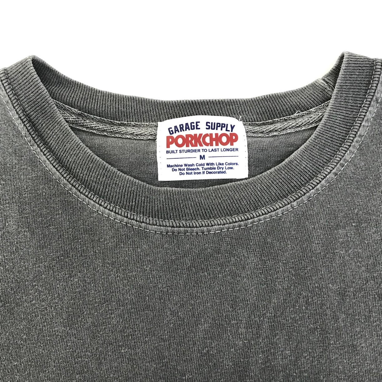 PORK CHOP | ポークチョップ 長袖Ｔシャツ グレー サイズ：M【倉吉店】【代金引換不可・日時指定不可】【ポスト投函】