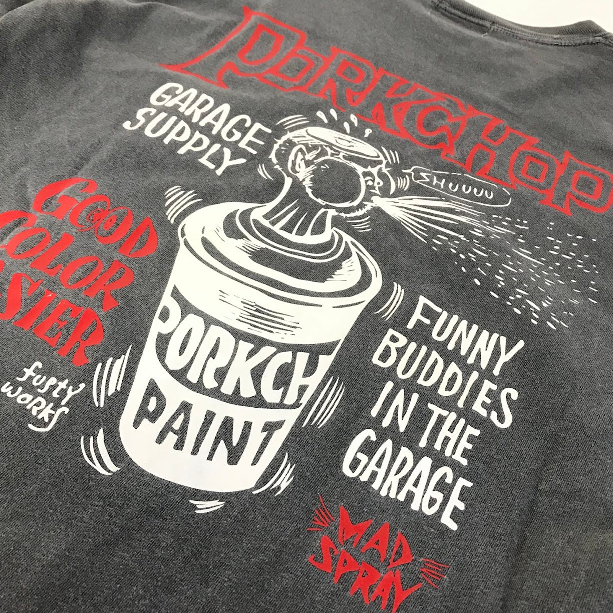 PORK CHOP | ポークチョップ 長袖Ｔシャツ グレー サイズ：M【倉吉店】【代金引換不可・日時指定不可】【ポスト投函】