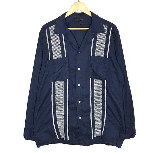 MOJITO｜モヒート ABSHINTH SHIRT Bar.2.0 長袖シャツ 2082-1105 ネイビー サイズ：L【倉吉店】