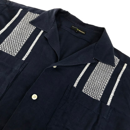 MOJITO｜モヒート ABSHINTH SHIRT Bar.2.0 長袖シャツ 2082-1105 ネイビー サイズ：L【倉吉店】