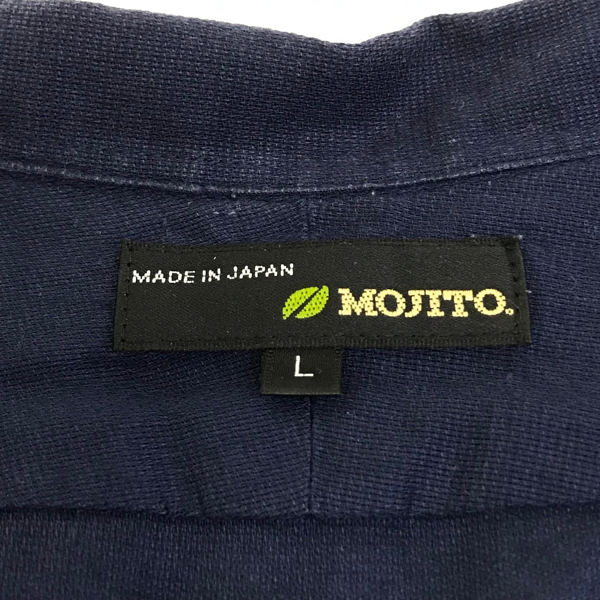 MOJITO｜モヒート ABSHINTH SHIRT Bar.2.0 長袖シャツ 2082-1105 ネイビー サイズ：L【倉吉店】