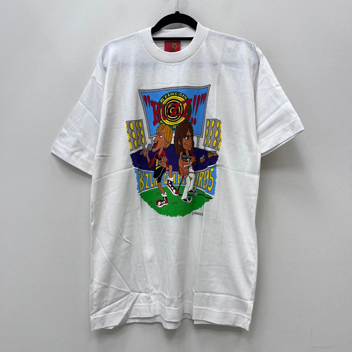 B'z LIVE-GYM Pleasure '95'BUZZ!! 1995 半袖Ｔシャツ ホワイト【加古川店】