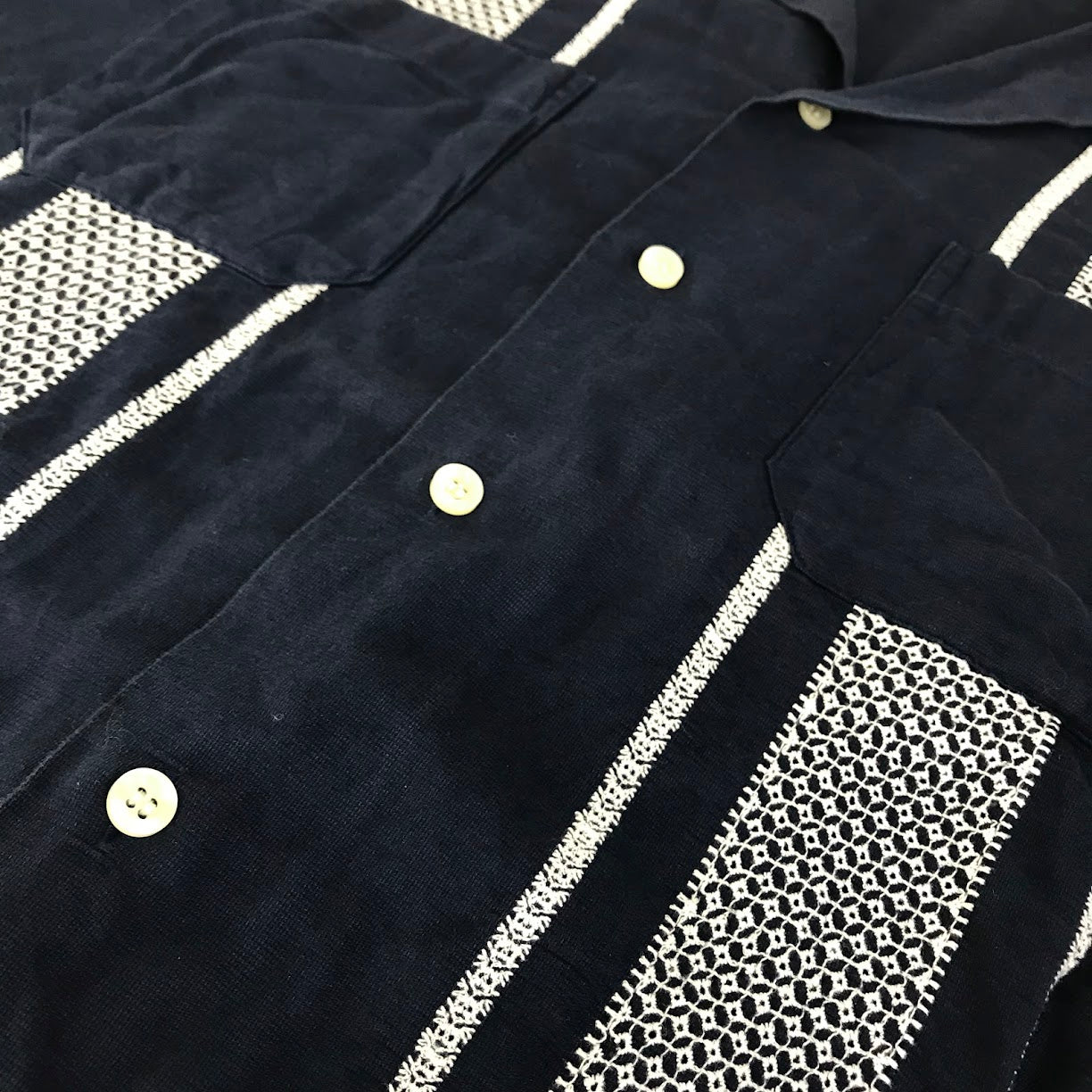 MOJITO｜モヒート ABSHINTH SHIRT Bar.2.0 長袖シャツ 2082-1105 ネイビー サイズ：L【倉吉店】