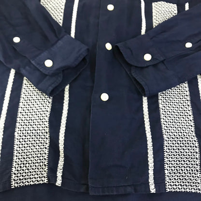MOJITO｜モヒート ABSHINTH SHIRT Bar.2.0 長袖シャツ 2082-1105 ネイビー サイズ：L【倉吉店】