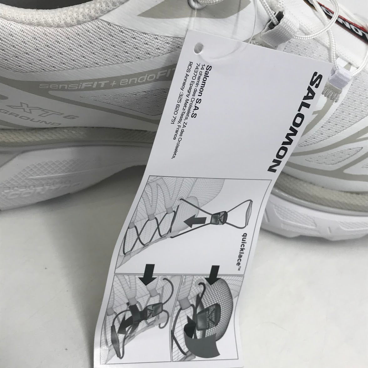 SALOMON | サロモン XT-6 スニーカー 412529 ホワイト 26cm【倉吉店】