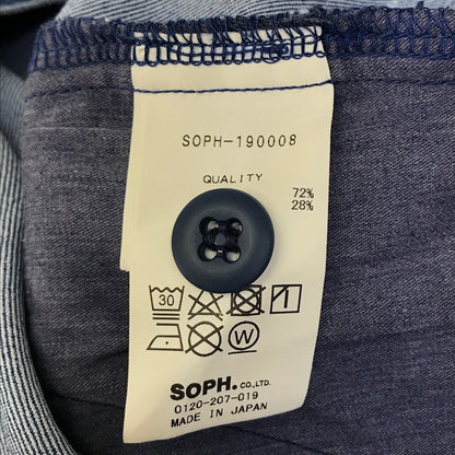 SOPHNET. | ソフネット WIDE CROPPED TAPERED ワイドクロップドテーパード デニムパンツ SOPH-190008 ブルー サイズ：XL【倉吉店】