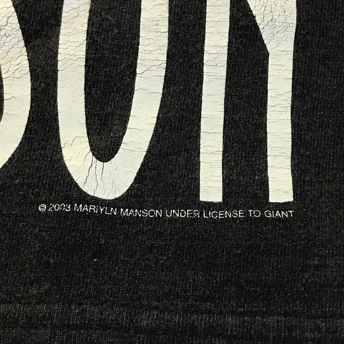 バンドTEE SHOOTタグ マリリンマンソン 00s 半袖Ｔシャツ チャコールグレー サイズ：S【倉吉店】