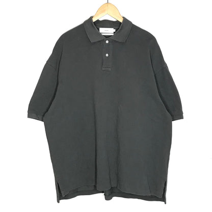 Graphpaper | グラフペーパー Cotton Pique Jersey S/S POLO ポロシャツ GM221-70230 チャコールグレー【倉吉店】