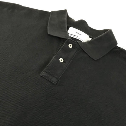 Graphpaper | グラフペーパー Cotton Pique Jersey S/S POLO ポロシャツ GM221-70230 チャコールグレー【倉吉店】