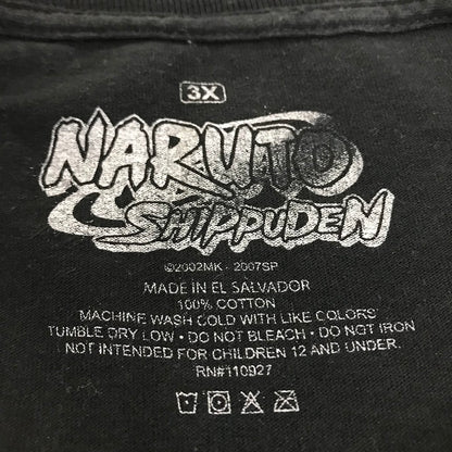 NARUTO-ナルト-疾風伝/全員集合 半袖Ｔシャツ ブラック サイズ：XXXL【倉吉店】【代金引換不可・日時指定不可】【ポスト投函】