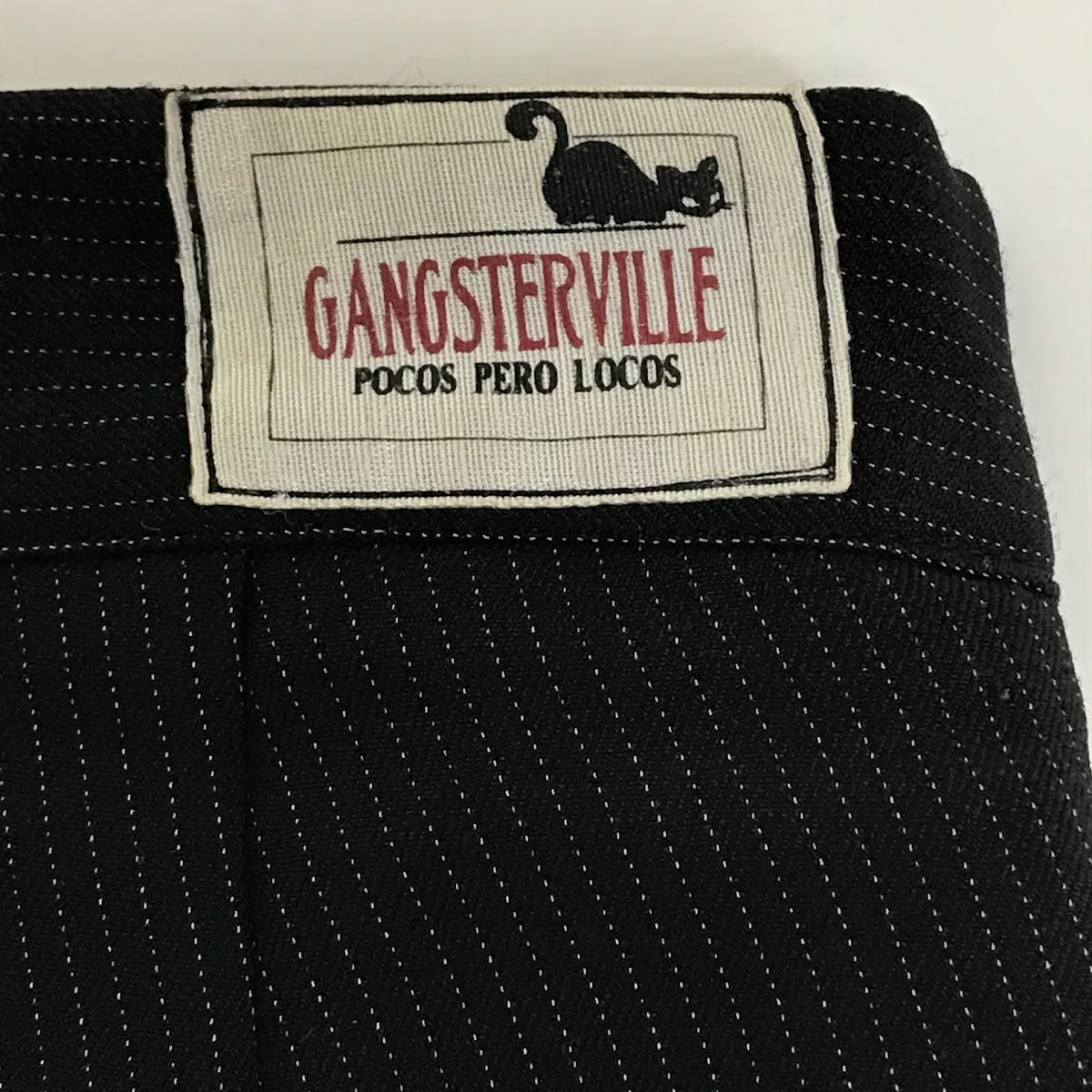 GANGSTERVILLE(GLAD HAND) | ギャングスタービルギャングスターヴィル スラックスパンツ ストライプ パンツ GSV-14-SS-10 ブラック サイズ：M【倉吉店】