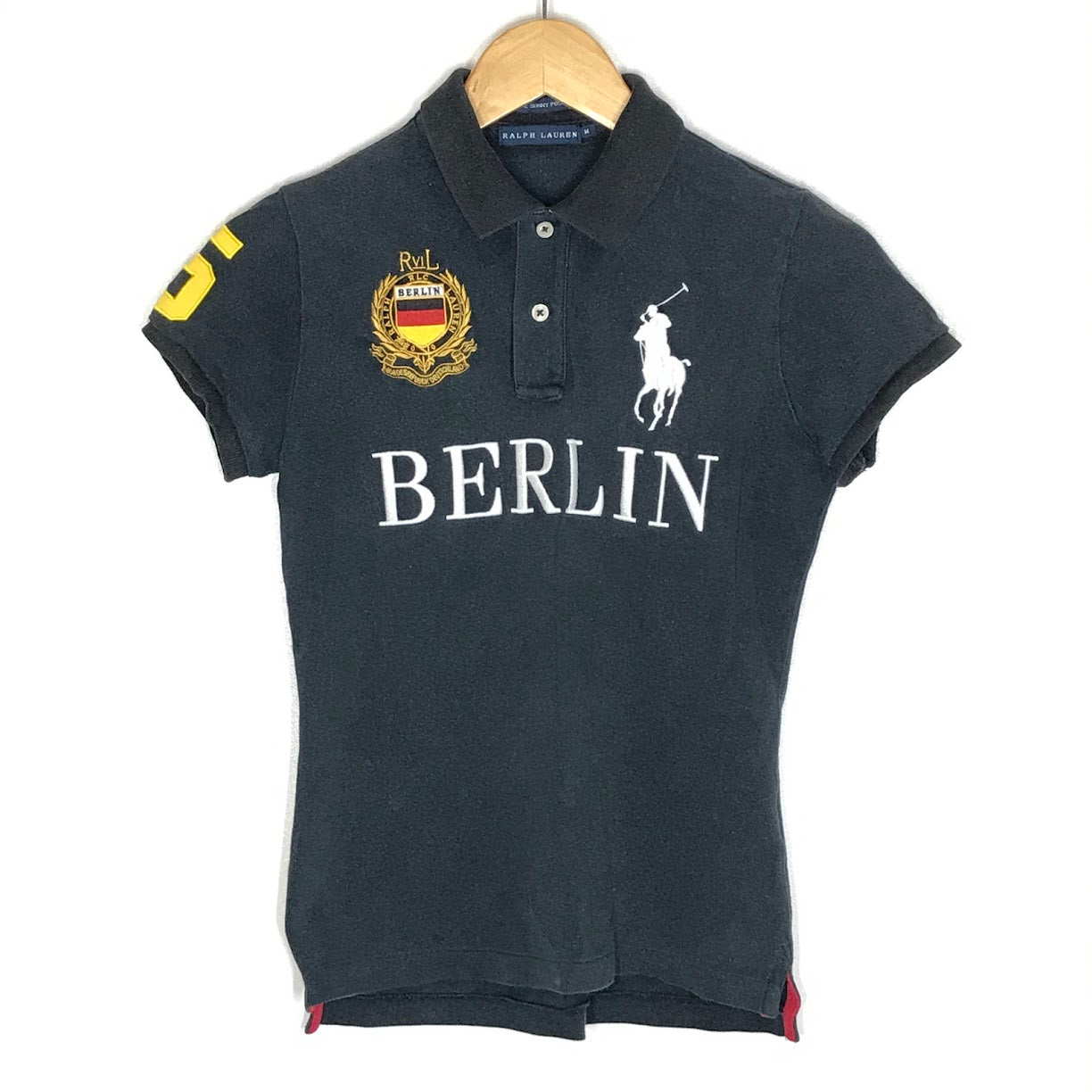 RALPH LAUREN | ラルフローレン BERLIN ポロシャツ WMBLKNIS1A00037 ブラック サイズ：M【倉吉店】【代金引換不可・日時指定不可】【ポスト投函】