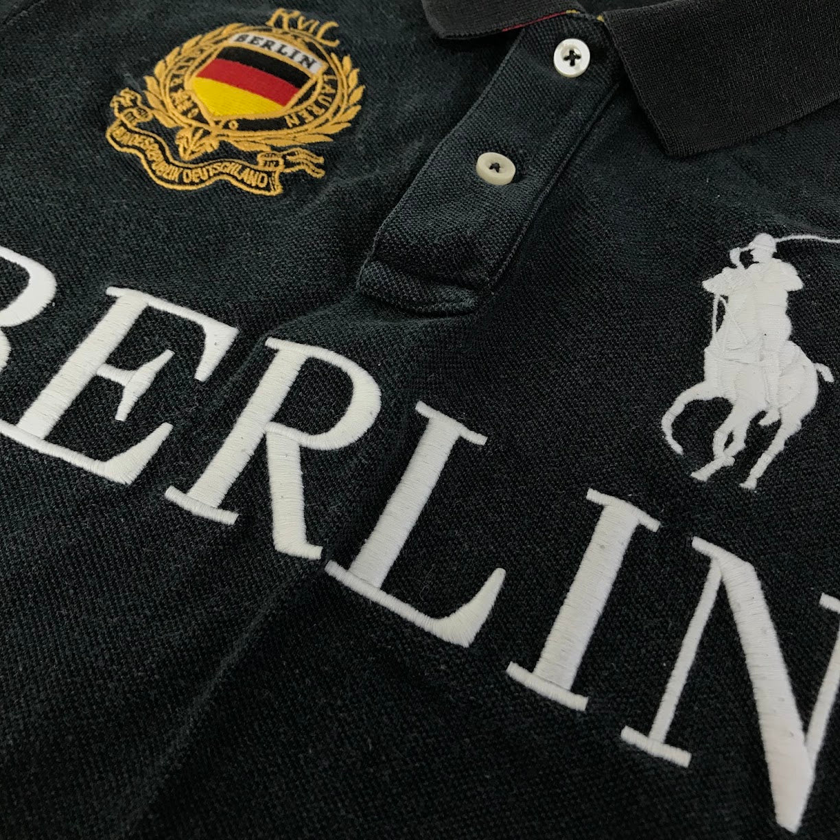 RALPH LAUREN | ラルフローレン BERLIN ポロシャツ WMBLKNIS1A00037 ブラック サイズ：M【倉吉店】【代金引換不可・日時指定不可】【ポスト投函】