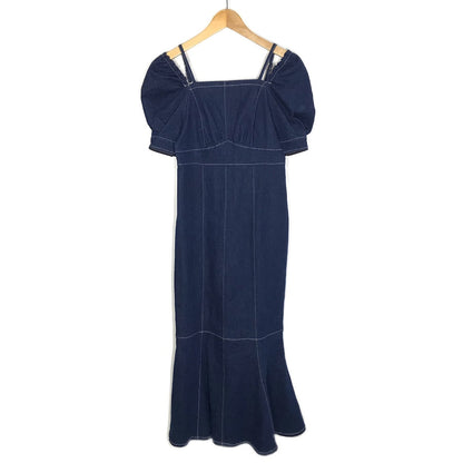 RANDA｜ランダ ストレッチデニムマーメイドワンピース ワンピース BD37171 インディゴ サイズ：1【倉吉店】